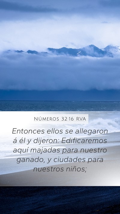 Números 32:16 RVA Bible Verse Image