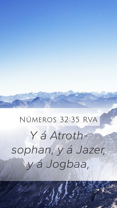 Números 32:35 RVA Bible Verse Image