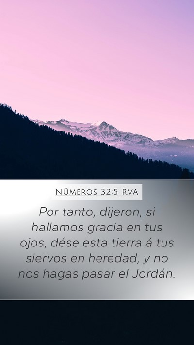 Números 32:5 RVA Bible Verse Image