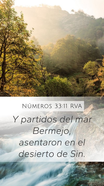 Números 33:11 RVA Mobile Phone Wallpaper - Y partidos del mar Bermejo, asentaron en el - Mobile Bible Verse Wallpaper