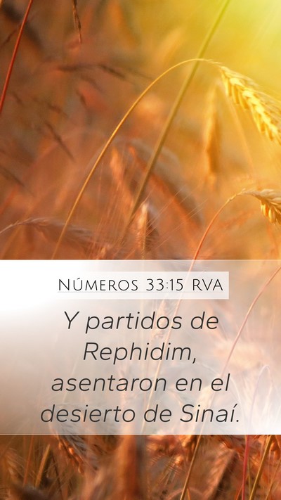 Números 33:15 RVA Bible Verse Image
