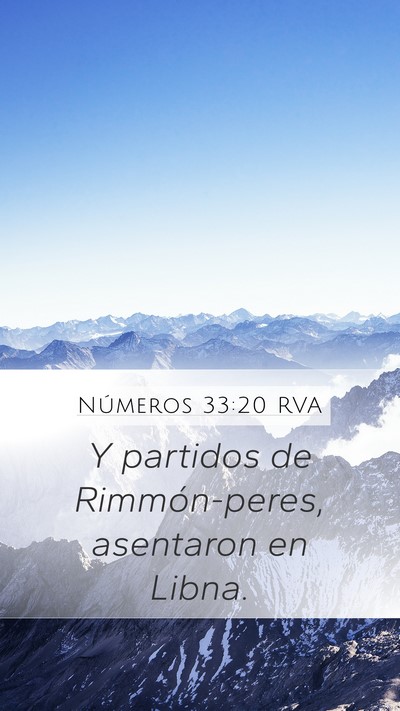 Números 33:20 RVA Bible Verse Image