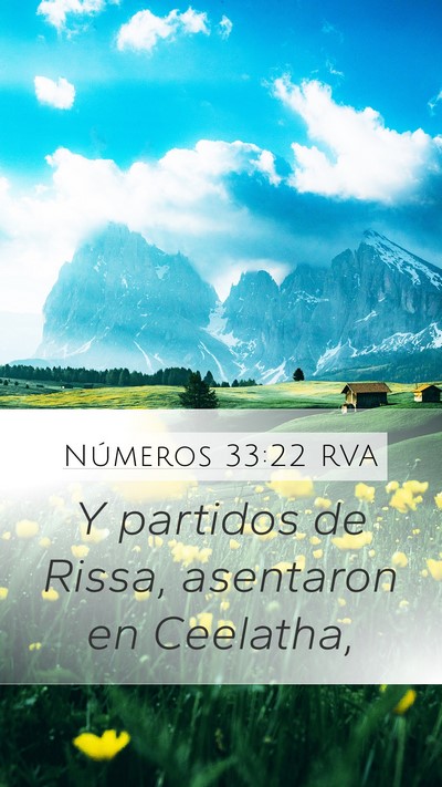 Números 33:22 RVA Mobile Phone Wallpaper - Y partidos de Rissa, asentaron en - Mobile Bible Verse Wallpaper