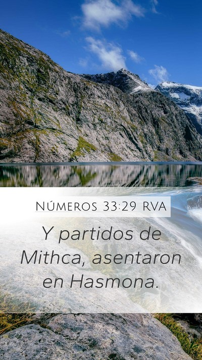 Números 33:29 RVA Mobile Phone Wallpaper - Y partidos de Mithca, asentaron en - Mobile Bible Verse Wallpaper