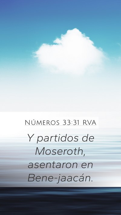 Números 33:31 RVA Mobile Phone Wallpaper - Y partidos de Moseroth, asentaron en - Mobile Bible Verse Wallpaper