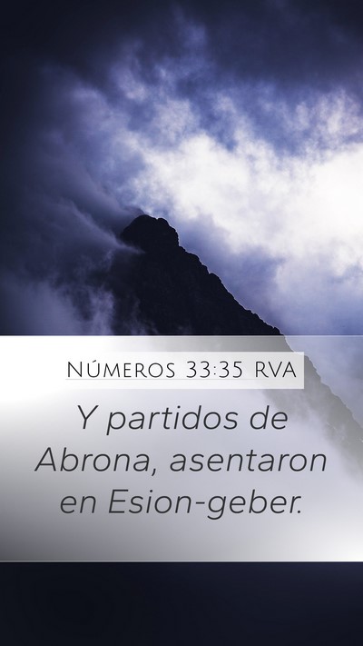 Números 33:35 RVA Bible Verse Image