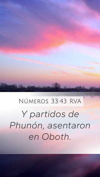 Números 33:43 RVA Mobile Phone Wallpaper - Y partidos de Phunón, asentaron en - Mobile Bible Verse Wallpaper