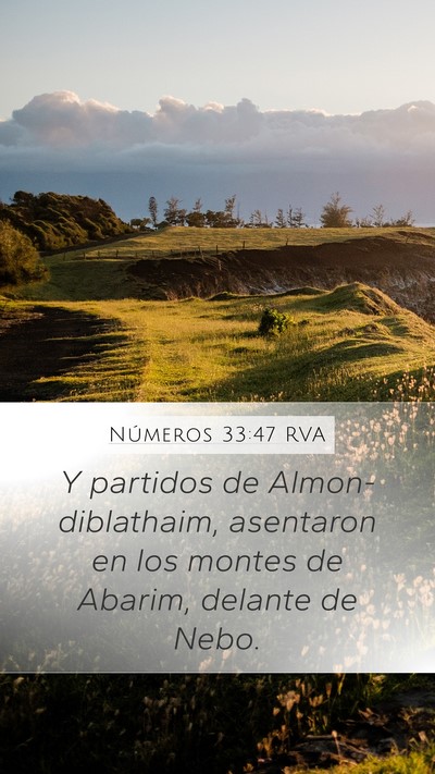 Números 33:47 RVA Bible Verse Image