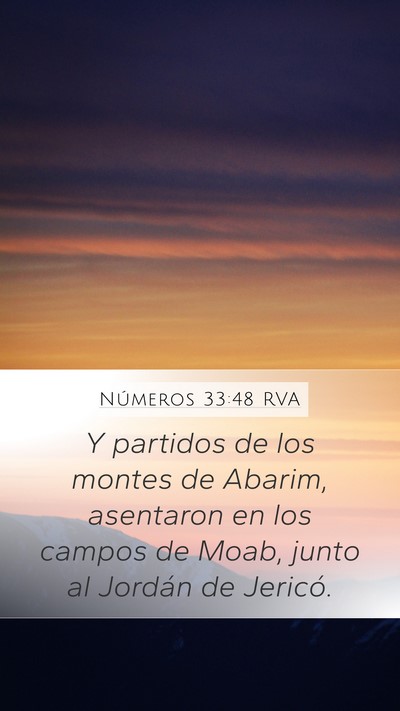 Números 33:48 RVA Bible Verse Image