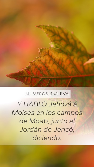 Números 35:1 RVA Bible Verse Image