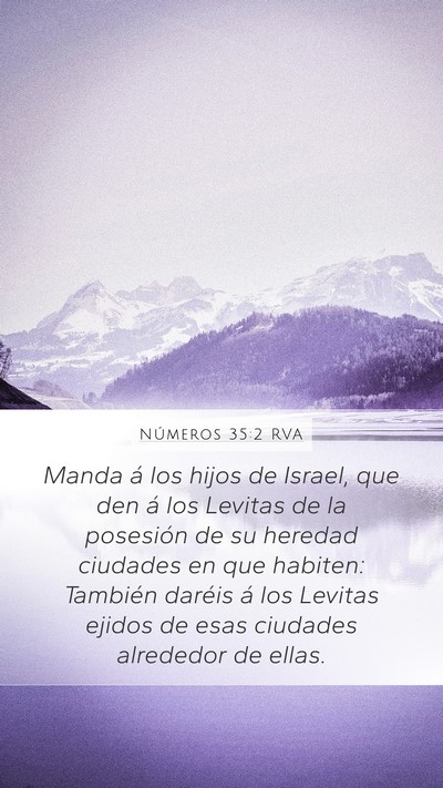 Números 35:2 RVA Bible Verse Image