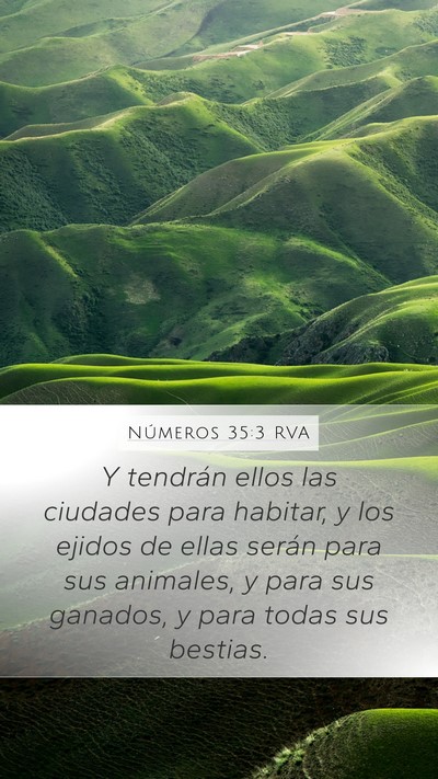Números 35:3 RVA Bible Verse Image
