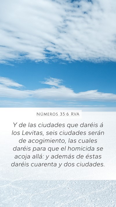 Números 35:6 RVA Bible Verse Image