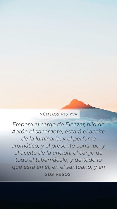 Números 4:16 RVA Bible Verse Image
