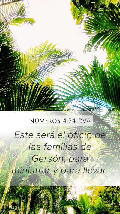 Números 4:24 RVA Bible Verse Image
