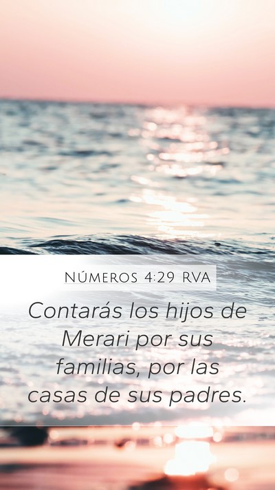 Números 4:29 RVA Bible Verse Image