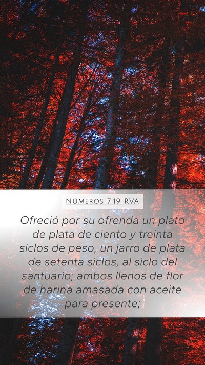 Números 7:19 RVA Bible Verse Image