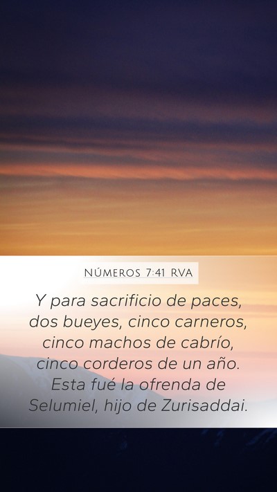 Números 7:41 RVA Bible Verse Image