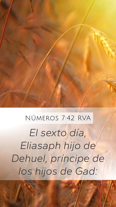 Números 7:42 RVA Bible Verse Image