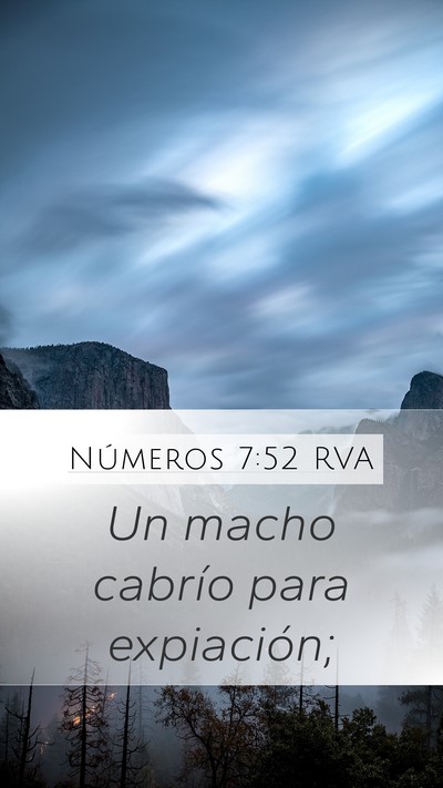Números 7:52 RVA Mobile Phone Wallpaper - Un macho cabrío para - Mobile Bible Verse Wallpaper