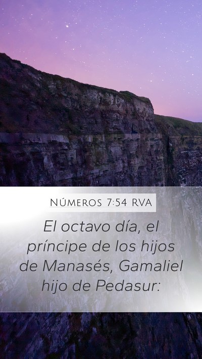 Números 7:54 RVA Bible Verse Image