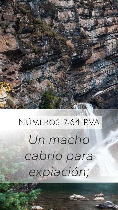 Números 7:64 RVA Mobile Phone Wallpaper - Un macho cabrío para - Mobile Bible Verse Wallpaper