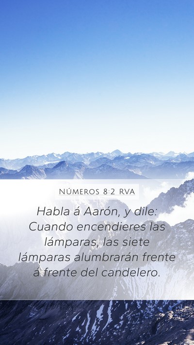 Números 8:2 RVA Bible Verse Image