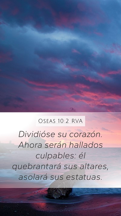 Oseas 10:2 RVA Bible Verse Image