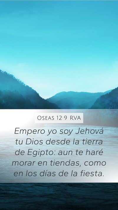 Oseas 12:9 RVA Bible Verse Image
