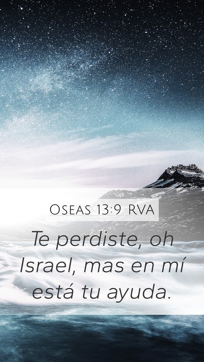 Oseas 13:9 RVA Bible Verse Image