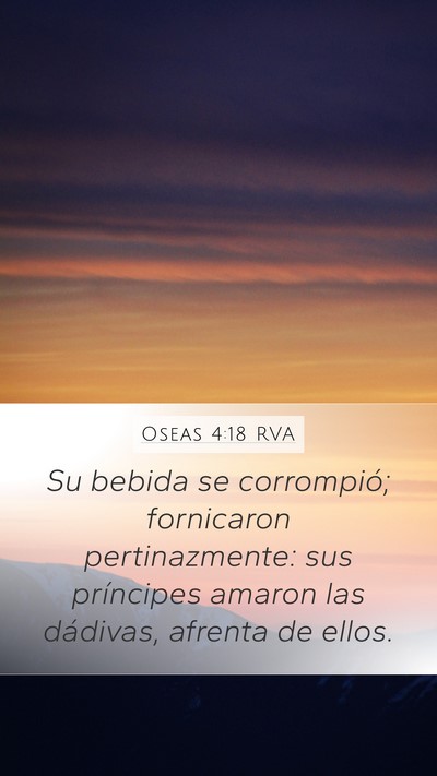 Oseas 4:18 RVA Bible Verse Image