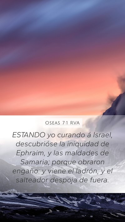 Oseas 7:1 RVA Bible Verse Image