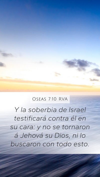 Oseas 7:10 RVA Bible Verse Image