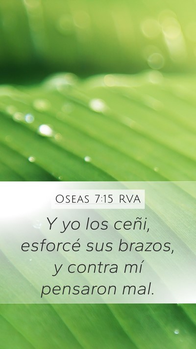 Oseas 7:15 RVA Bible Verse Image
