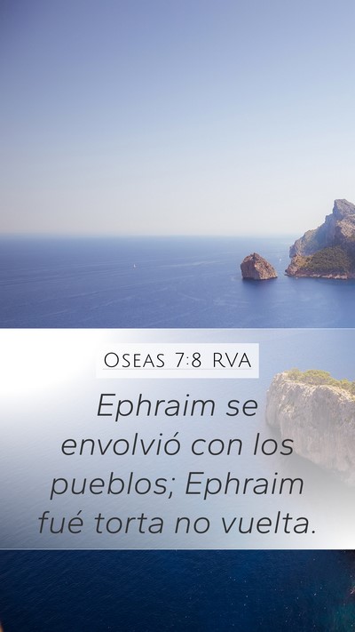 Oseas 7:8 RVA Bible Verse Image
