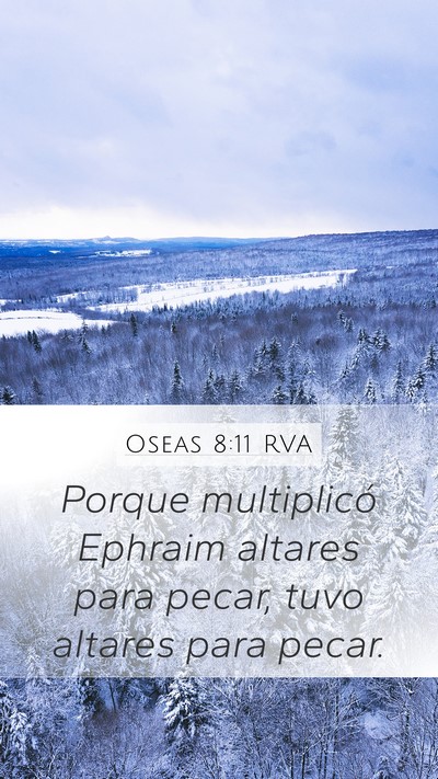 Oseas 8:11 RVA Bible Verse Image