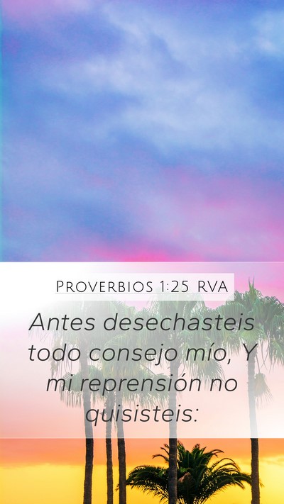 Proverbios 1:25 RVA Bible Verse Image