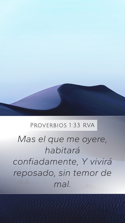 Proverbios 1:33 RVA Bible Verse Image