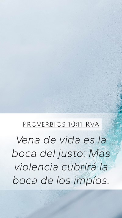 Proverbios 10:11 RVA Bible Verse Image