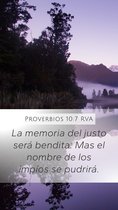 Proverbios 10:7 RVA Bible Verse Image