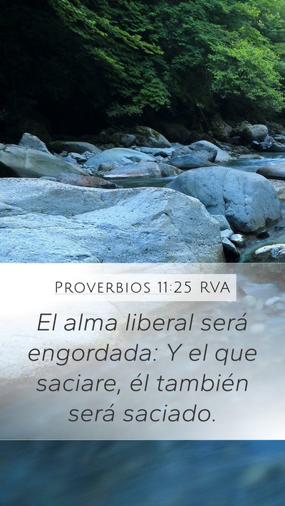 Proverbios 11:25 RVA Bible Verse Image