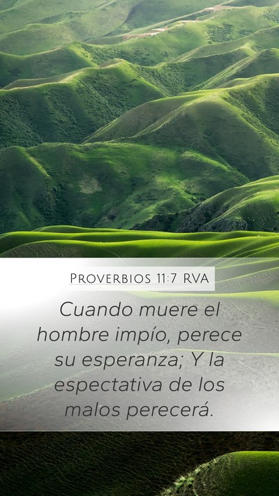 Proverbios 11:7 RVA Bible Verse Image