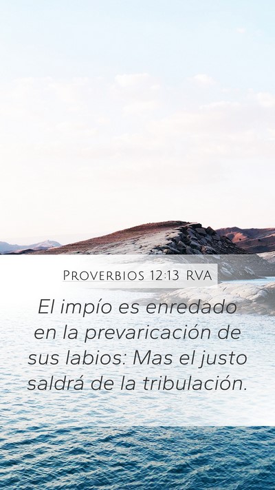 Proverbios 12:13 RVA Bible Verse Image