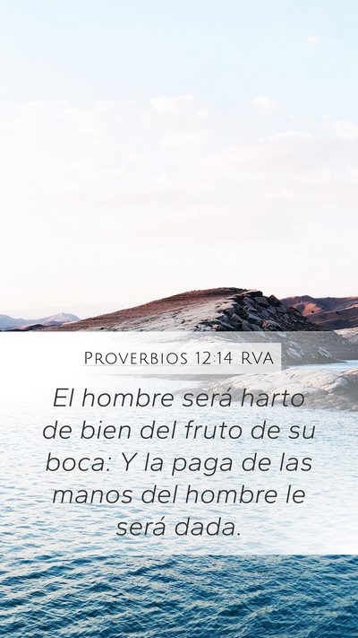 Proverbios 12:14 RVA Bible Verse Image