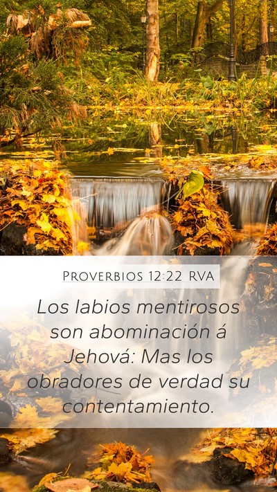 Proverbios 12:22 RVA Bible Verse Image