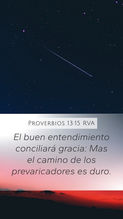 Proverbios 13:15 RVA Bible Verse Image