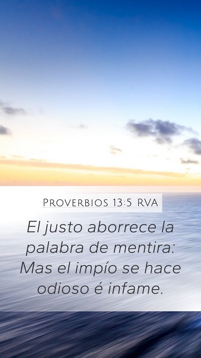Proverbios 13:5 RVA Bible Verse Image