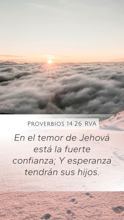 Proverbios 14:26 RVA Bible Verse Image