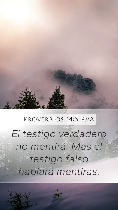Proverbios 14:5 RVA Bible Verse Image