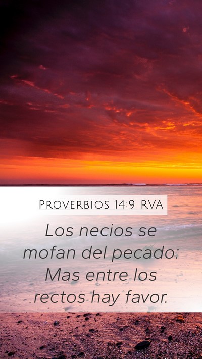 Proverbios 14:9 RVA Bible Verse Image